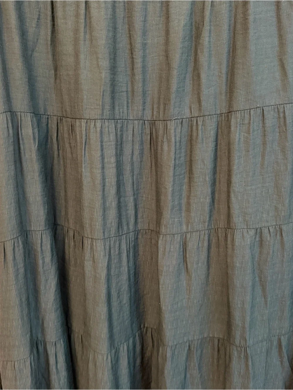 J. Jill Sleeveless Tiered Maxi Dress Escarole Sz 2XL lined, key hole button